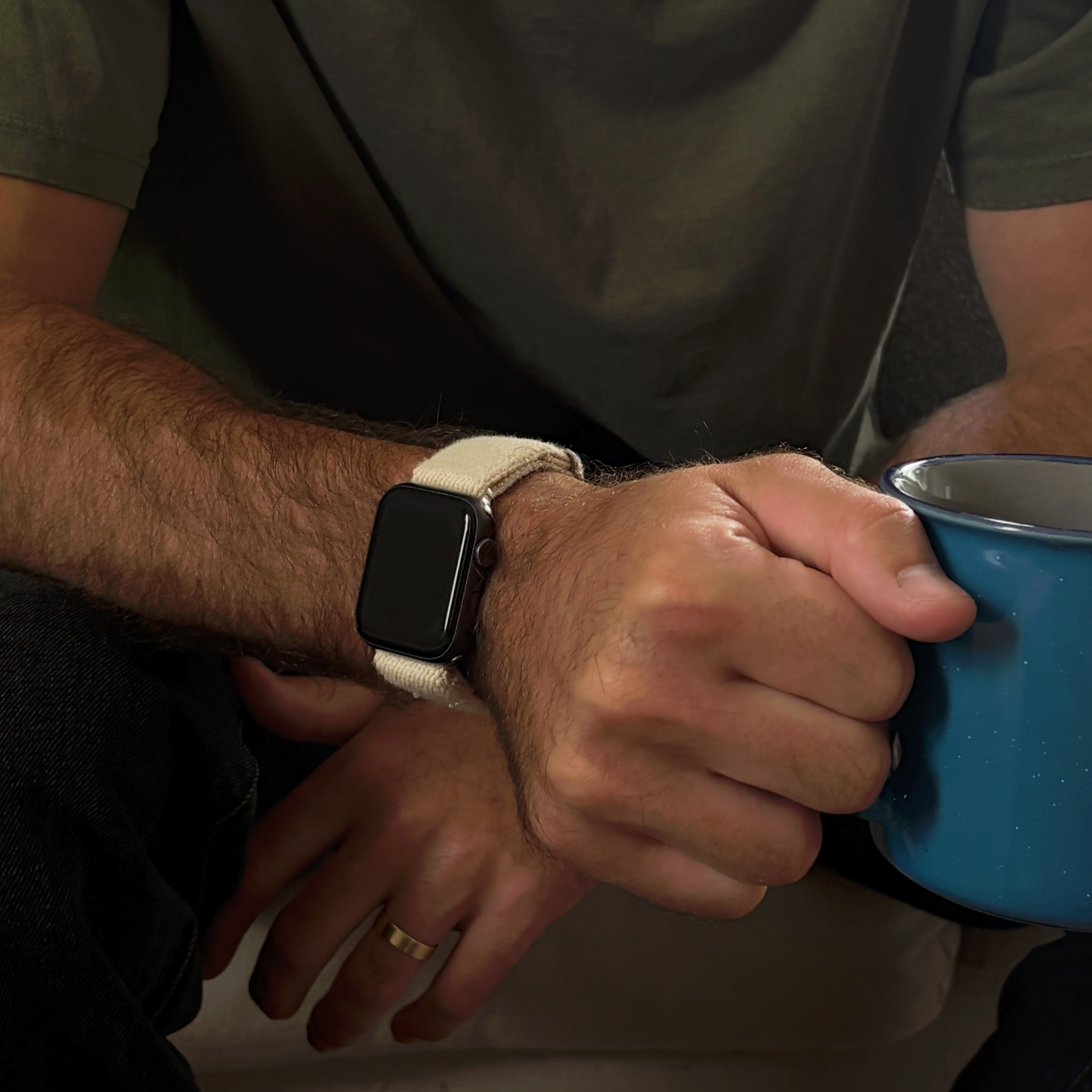 Undyed Organic Cotton Apple Watch Band