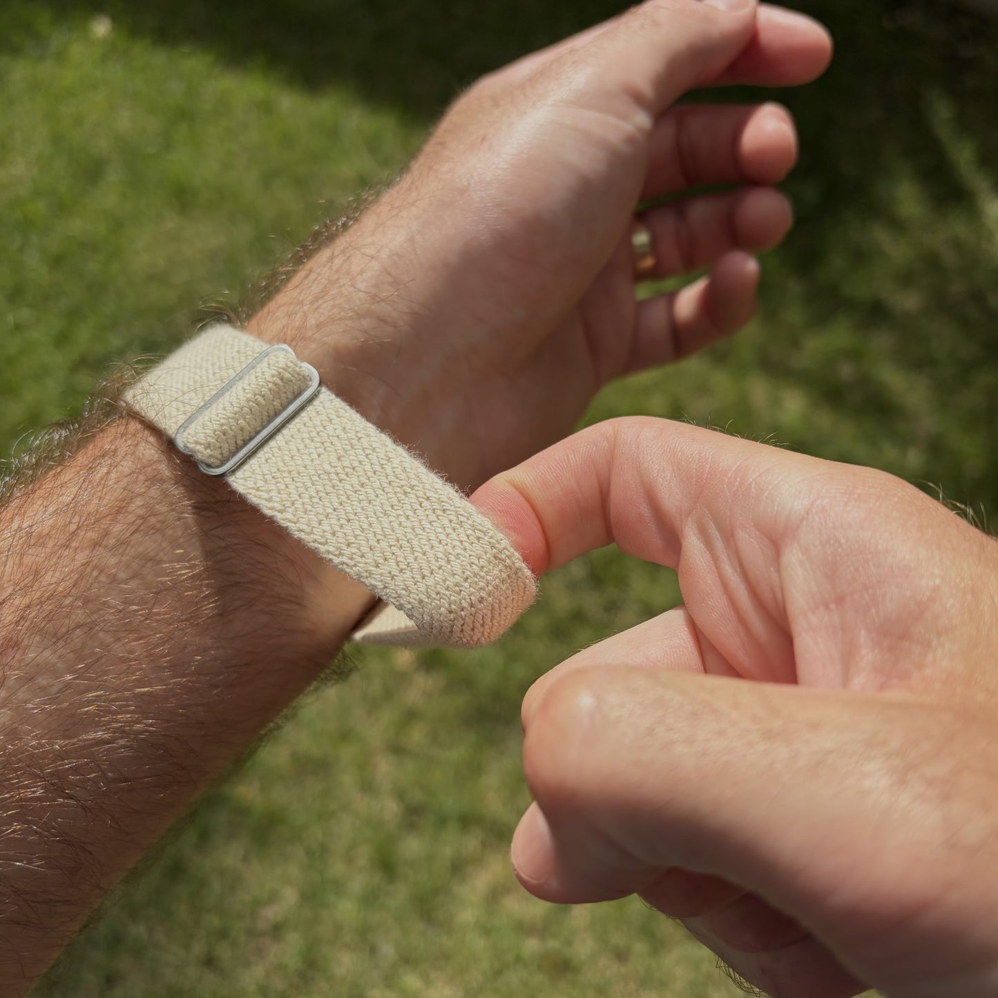 Undyed Organic Cotton Apple Watch Band
